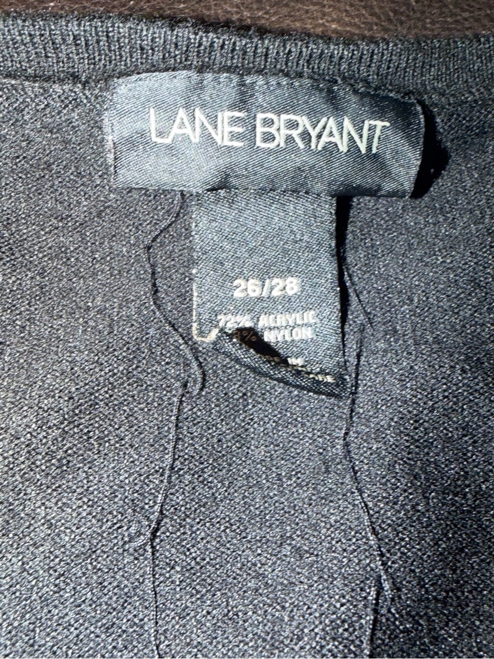 **PLUS SIZE SALE **Lane Bryant Black Cardigan with Tie Front & matching tank - Picture 2 of 4